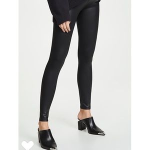 NWOT David Lerner Coated Maternity Leggings S